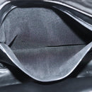 BALLY Quilted Hand Bag Leather 2way Gray Gold Auth bs29340-12