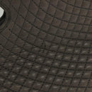 BALLY Quilted Hand Bag Leather 2way Gray Gold Auth bs29340-3