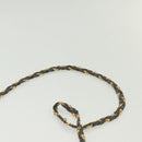 BALLY Quilted Hand Bag Leather 2way Gray Gold Auth bs29340-14