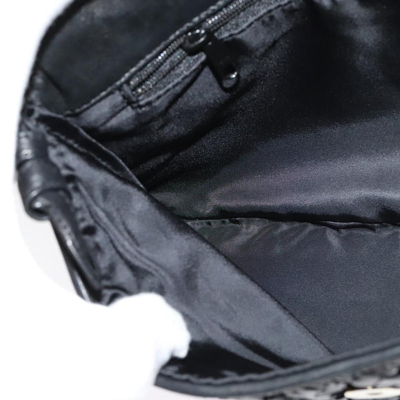 BALLY Shoulder Bag Leather Black Gold Auth bs29341