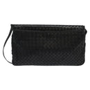 BALLY Shoulder Bag Leather Black Gold Auth bs29341-2