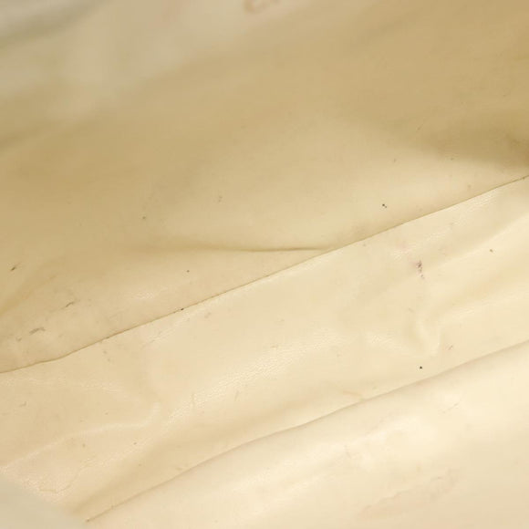 CHANEL Tote Bag Canvas Yellow Gold CC Auth bs29342