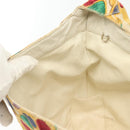 CHANEL Tote Bag Canvas Yellow Gold CC Auth bs29342-20