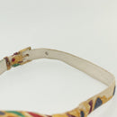 CHANEL Tote Bag Canvas Yellow Gold CC Auth bs29342-8