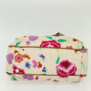 CHANEL Tote Bag Canvas White Gold CC Auth bs29343-6