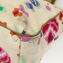 CHANEL Tote Bag Canvas White Gold CC Auth bs29343-15