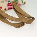 CHANEL Tote Bag Canvas White Gold CC Auth bs29343-8