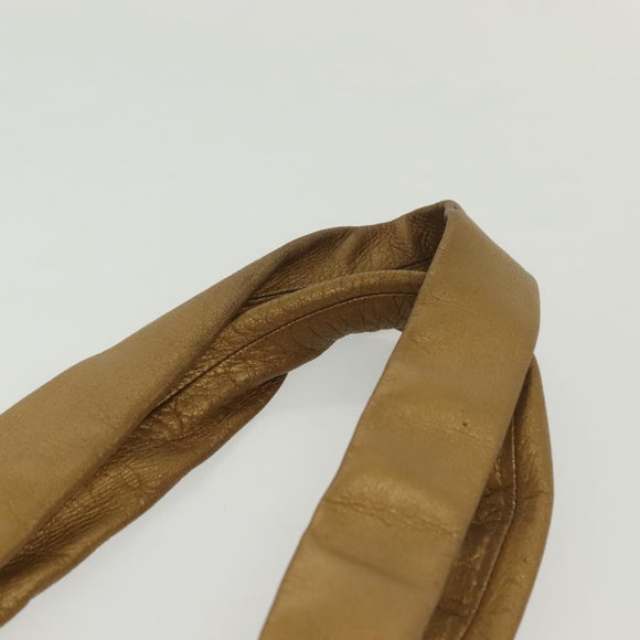 CHANEL Tote Bag Canvas White Gold CC Auth bs29343