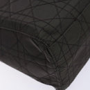 Christian Dior Canage Hand Bag Nylon Khaki Purple Silver Auth bs29344-11