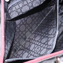 Christian Dior Canage Hand Bag Nylon Khaki Purple Silver Auth bs29344-20