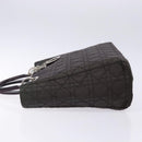 Christian Dior Canage Hand Bag Nylon Khaki Purple Silver Auth bs29344-5