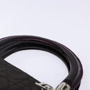 Christian Dior Canage Hand Bag Nylon Khaki Purple Silver Auth bs29344-8