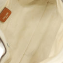 CELINE Shoulder Bag Leather White Silver Auth bs29347-11