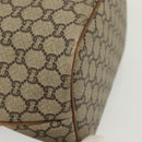 GUCCI GG Plus Supreme Shoulder Bag PVC Leather Beige Gold Auth bs29350-8