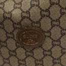 GUCCI GG Plus Supreme Shoulder Bag PVC Leather Beige Gold Auth bs29350-18