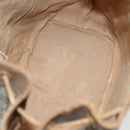 GUCCI GG Plus Supreme Shoulder Bag PVC Leather Beige Gold Auth bs29350-11