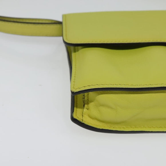 GUCCI Shoulder Wallet Leather Yellow Gold 369664 Auth bs29351