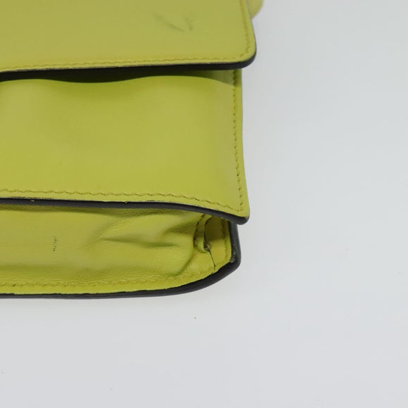 GUCCI Shoulder Wallet Leather Yellow Gold 369664 Auth bs29351