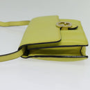 GUCCI Shoulder Wallet Leather Yellow Gold 369664 Auth bs29351-3