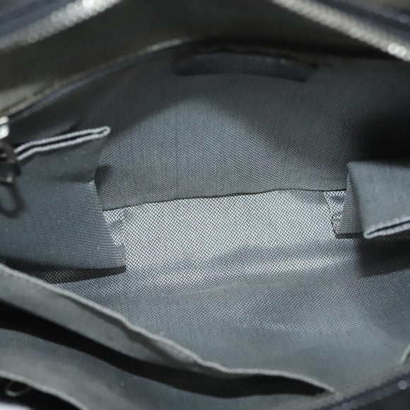 CHANEL Mademoiselle Chain Bag Patent leather Black Silver CC Auth bs29353