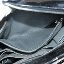 CHANEL Mademoiselle Chain Bag Patent leather Black Silver CC Auth bs29353-24