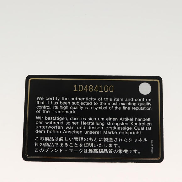 CHANEL Mademoiselle Chain Bag Patent leather Black Silver CC Auth bs29353