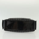 CHANEL Mademoiselle Chain Bag Patent leather Black Silver CC Auth bs29353-9