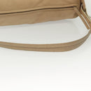 CHANEL Paris Biarritz Shoulder Bag Coated Canvas Beige Silver CC Auth bs29354-9