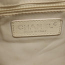CHANEL Paris Biarritz Shoulder Bag Coated Canvas Beige Silver CC Auth bs29354-22