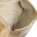 CHANEL Paris Biarritz Shoulder Bag Coated Canvas Beige Silver CC Auth bs29354-26