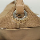 CHANEL Paris Biarritz Shoulder Bag Coated Canvas Beige Silver CC Auth bs29354-7