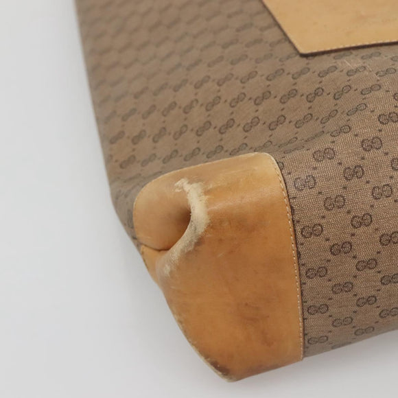 GUCCI Micro GG Supreme Web Sherry Line Bag PVC Beige 002 904 0222 Auth bs29355