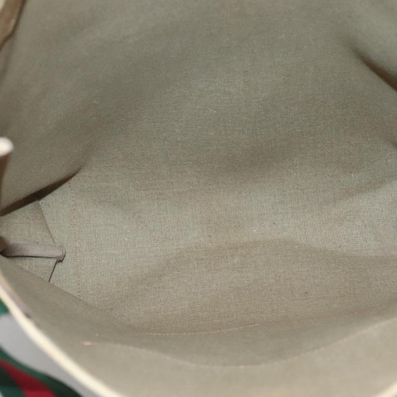 GUCCI Micro GG Supreme Web Sherry Line Bag PVC Beige 002 904 0222 Auth bs29355