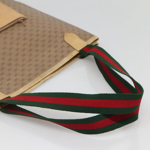 GUCCI Micro GG Supreme Web Sherry Line Bag PVC Beige 002 904 0222 Auth bs29355