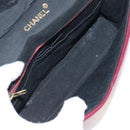 CHANEL Chain Shoulder Bag cotton Bordeaux Gold CC Auth bs29357V-20