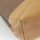 GUCCI Micro GG Supreme Tote Bag PVC Beige Gold Auth bs29359-13