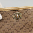 GUCCI Micro GG Supreme Tote Bag PVC Beige Gold Auth bs29359-15