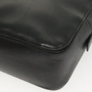 BURBERRY Hand Bag Leather nylon Black Beige Silver Auth bs29360-12