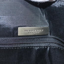 BURBERRY Hand Bag Leather nylon Black Beige Silver Auth bs29360-17