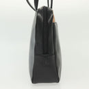 BURBERRY Hand Bag Leather nylon Black Beige Silver Auth bs29360-6