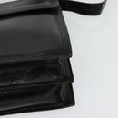 SAINT LAURENT Shoulder Bag Leather Black Gold Auth bs29361-14