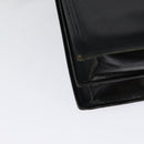 SAINT LAURENT Shoulder Bag Leather Black Gold Auth bs29361-15