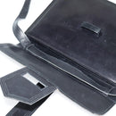 SAINT LAURENT Shoulder Bag Leather Black Gold Auth bs29361-10