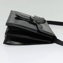 SAINT LAURENT Shoulder Bag Leather Black Gold Auth bs29361-4