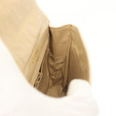 CHANEL Matelasse Paris Only Double Flap Chain Bag Leather Beige CC Auth bs29364-25
