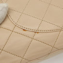 CHANEL Matelasse Paris Only Double Flap Chain Bag Leather Beige CC Auth bs29364-3