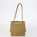 GUCCI GG Canvas Supreme Web Sherry Line Bag Leather PVC 6Set Beige Auth bs29365-13
