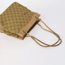 GUCCI GG Canvas Supreme Web Sherry Line Bag Leather PVC 6Set Beige Auth bs29365-14