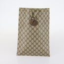 GUCCI GG Canvas Supreme Web Sherry Line Bag Leather PVC 6Set Beige Auth bs29365-17