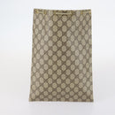 GUCCI GG Canvas Supreme Web Sherry Line Bag Leather PVC 6Set Beige Auth bs29365-18